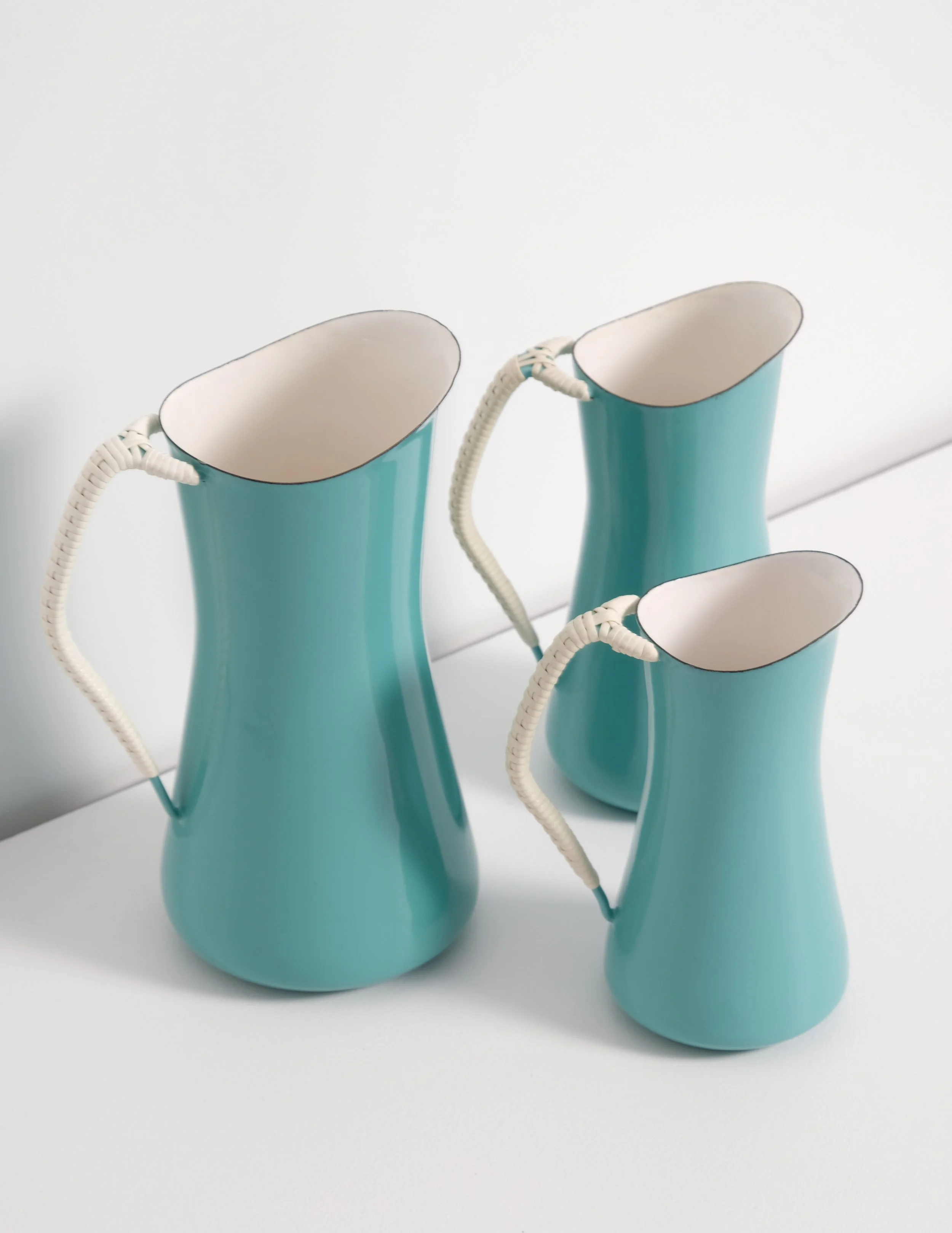 Dansk Kobenstyle IHQ turquoise/teal pitcher set designed by Jens